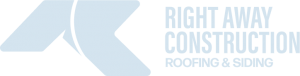 Right Away Construction roofing, siding and gutter project